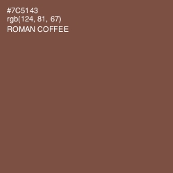 #7C5143 - Roman Coffee Color Image
